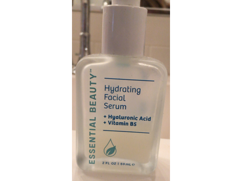 Essential Beauty Hydrating Facial Serum. Hyaluronic Acid + Vitamin B5, 2 fl oz/59 mL