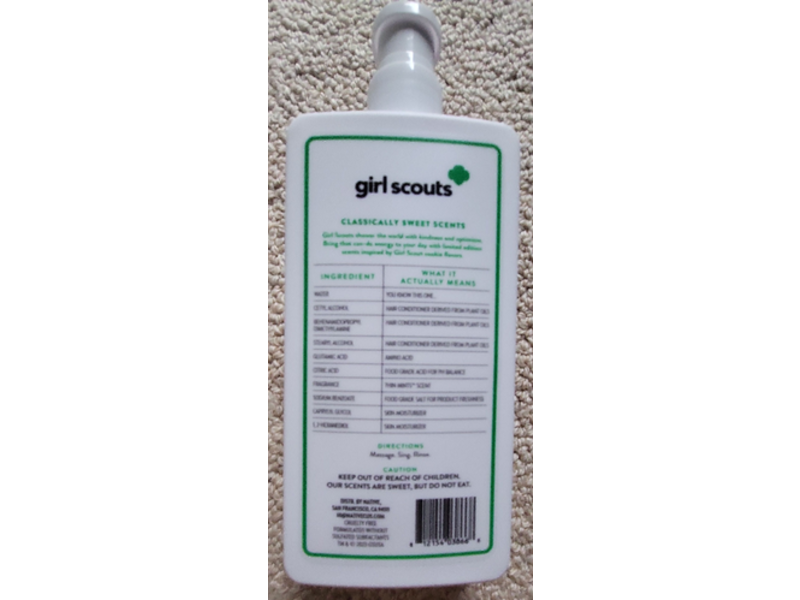 Native Girl Scouts Volumizing Conditioner, Thin Mints, 16.5 fl oz/487 mL