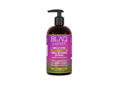 Blaq Luxury Repair & Strengthen Daily Styling Lotion, Sage & Lychee, 12 fl oz/355 mL