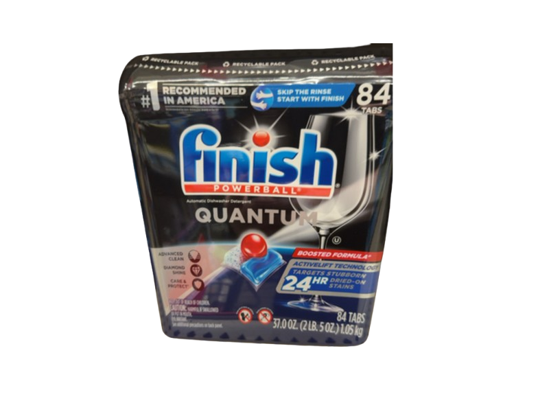 Finish Quantum Powerball Automatic Dishwasher Detergent, 84 Tabs, 37.0 oz/1.05 kg