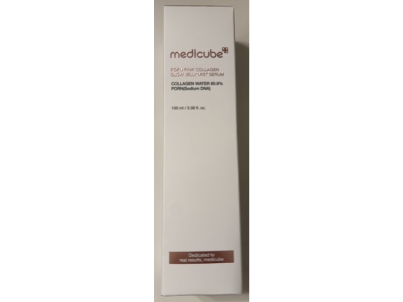 Medicube Glow Jelly Mist Serum, PDRN Pink Collagen, 3.38 fl oz/100 mL