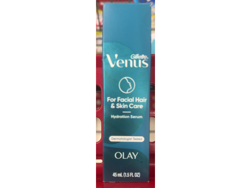 Gillette Venus Facial Hair & Skin Care Hydration Serum, 1.5 fl oz/45 mL