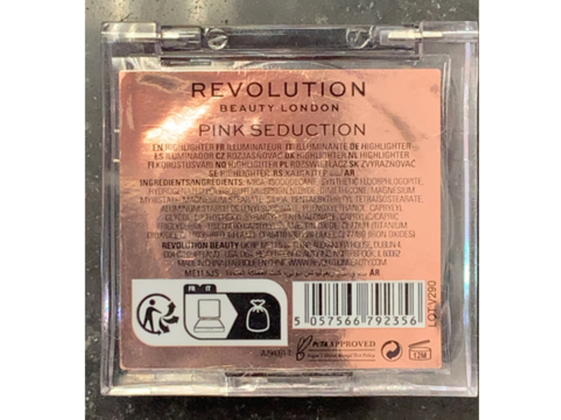 Revolution Beauty London Beam Bright Highlighter, Pink Seduction, 0.08 oz/2.45 g