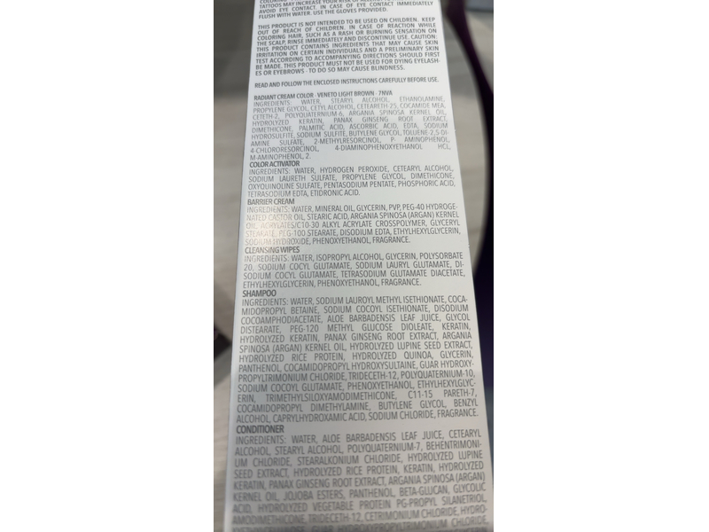 Madison Reed Radiant Permanent Hair Color Kit, 7NVA Veneto Light Smoky Brown, 1 Application, Pack Of 2