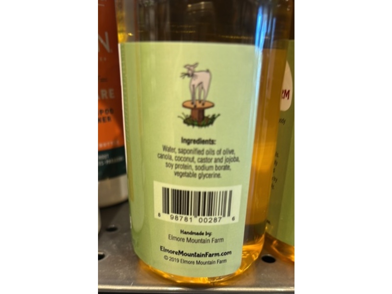 Elmore Mountain Farm Shampoo & Body Wash, Unscented, 8 fl oz/236 mL