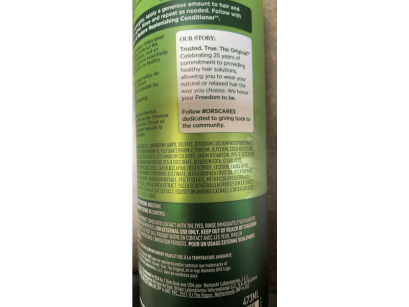 ORS Olive Oil Shampoo Infused, Aloe Vera, 16.0 fl oz/473 mL