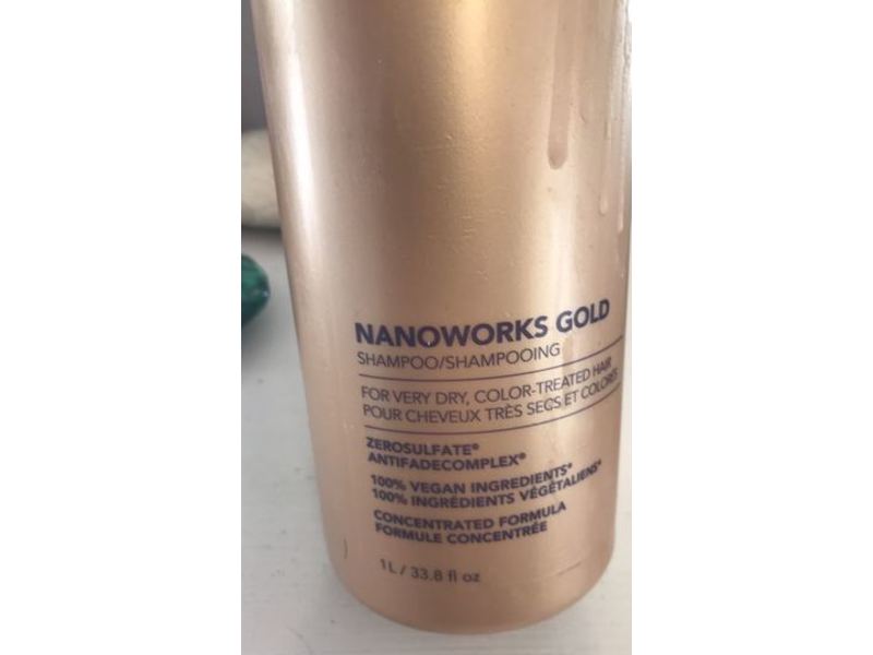 Pureology Nanoworks Gold Shampoo, 33.8 fl oz/1 L