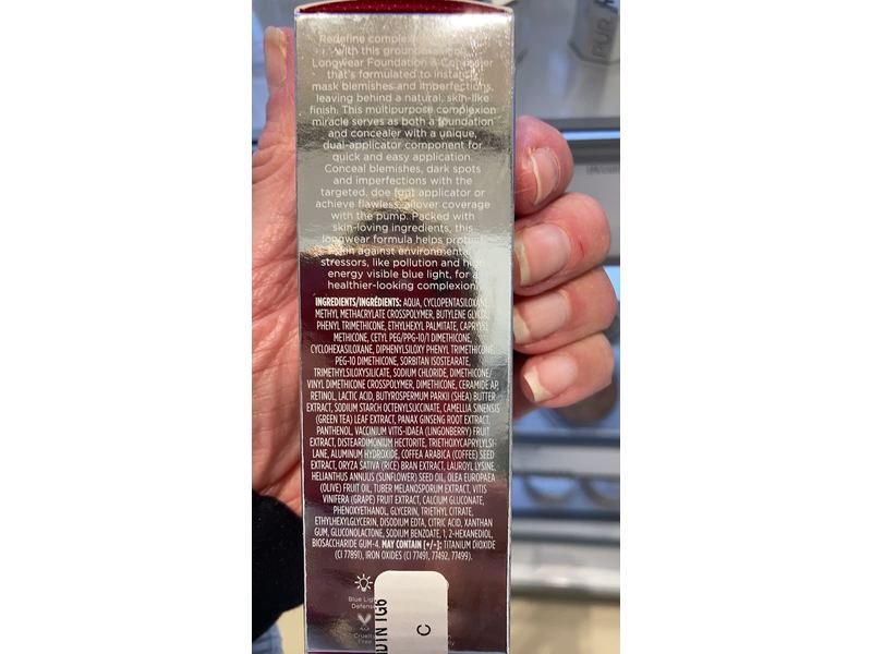 PÜR 4-in-1 Love Your Selfie Longwear Foundation & Concealer, Tg6, 1 Ounce