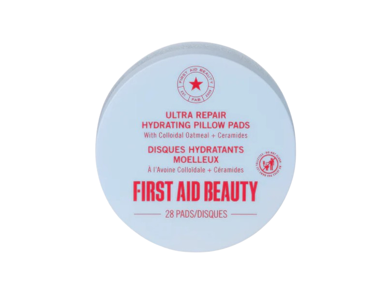 First Aid Beauty Ultra Repair Hydrating Pillow Pads, Colloidal Oatmeal & Ceramides, 28 Pads