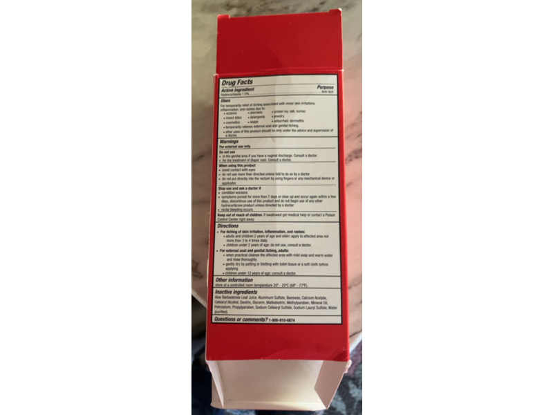 Up & Up Soothing Aloe Anti-Itch Cream, Hydrocortisone 1%, 2 oz/66 g, Count 2