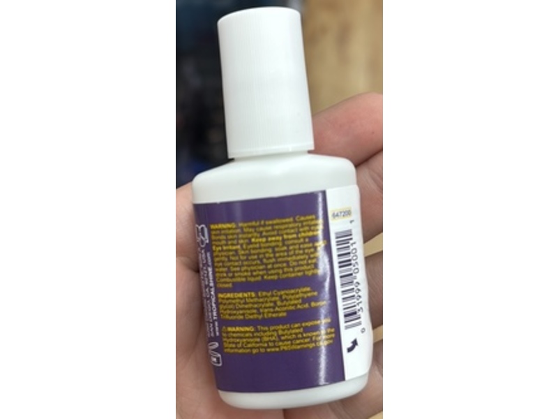 Tropical Shine Brush-On Nail Glue, 0.5 fl oz/15 mL