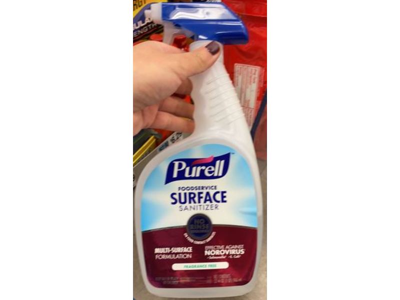Purell Foodservice Surface Sanitizer, Fragrance Free, 32 fl oz/946 mL