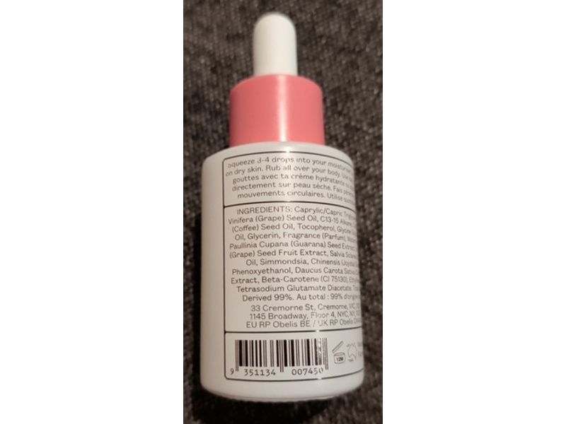 Frank Body Booty Drops Firming Body Oil, Drop It Like You're Hot, 1fl oz/30 mL