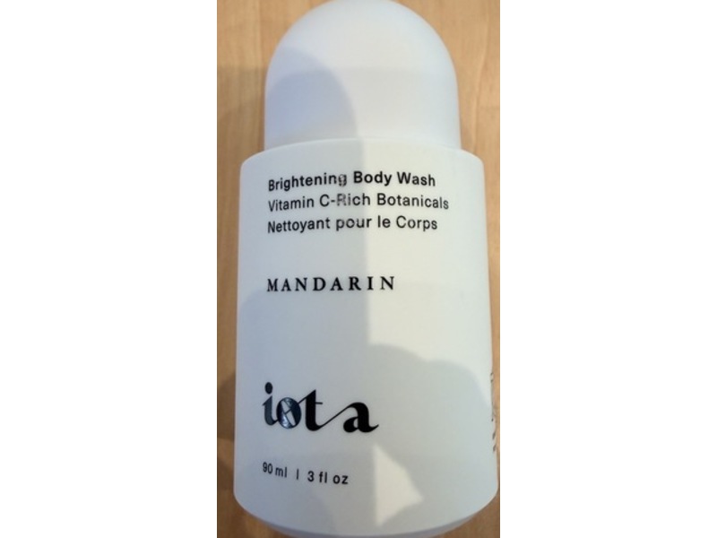 Iota Mandarin Brightening Body Wash, 3 fl oz/90 mL