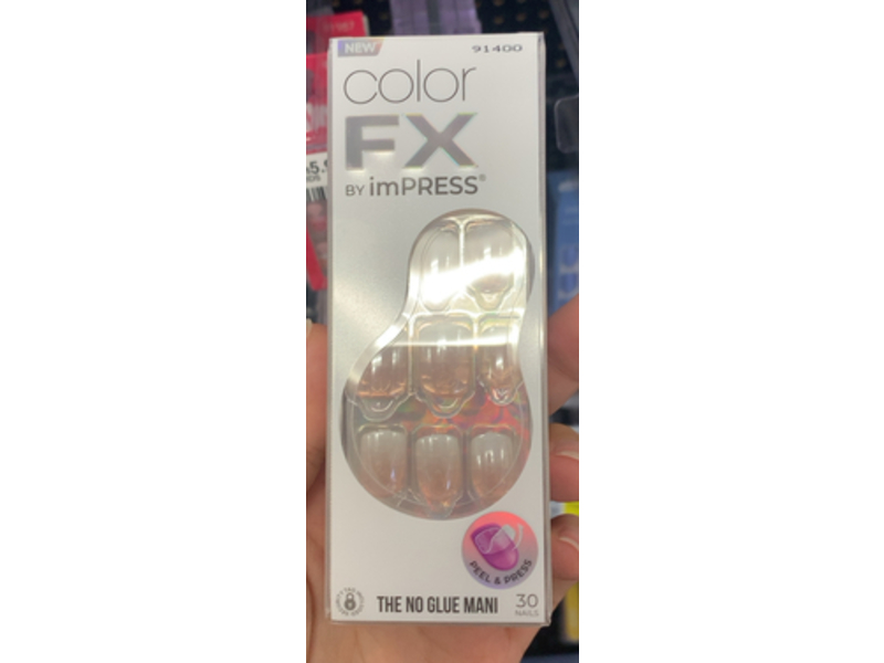 Impress Color Fx The No Glue Mani Press Nails, Connection, 30 Count