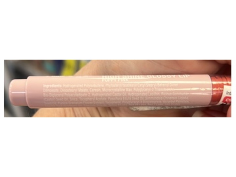 Neutrogena High Shine Lip Gloss, Poppy Pink, 0.07 oz/1.9 g
