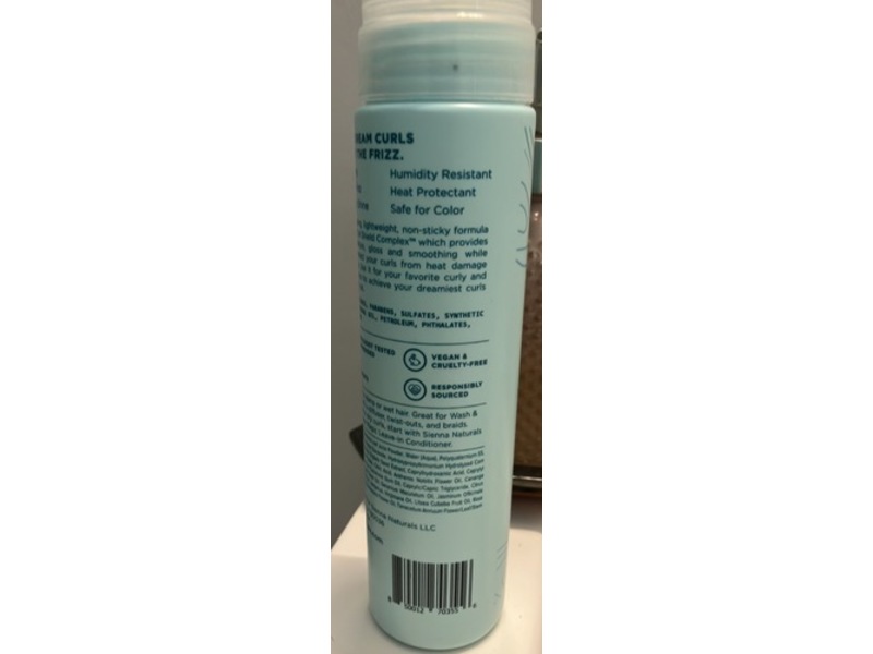 Sienna Naturals Dream Curl Mousse, 8 fl oz/236 mL