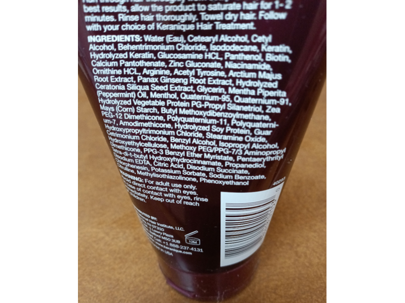 Keranique Volumizing Keratin Conditioner, 3.4 oz/100 mL