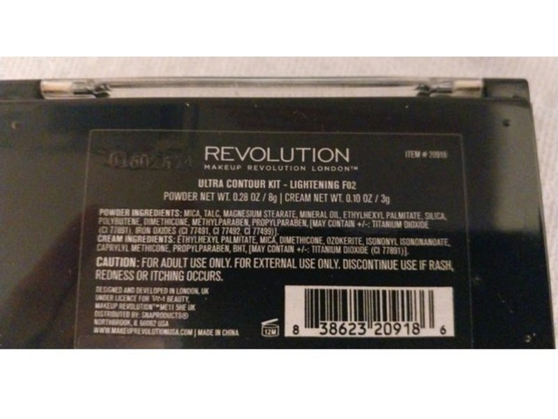 Revolution Ultra Contour Kit, Lightening F02, 0.28 oz/8 g