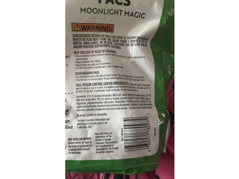 Homeline Laundry Pacs, Moonlight Magic, 26.6 fl oz/756 g, 42 Count