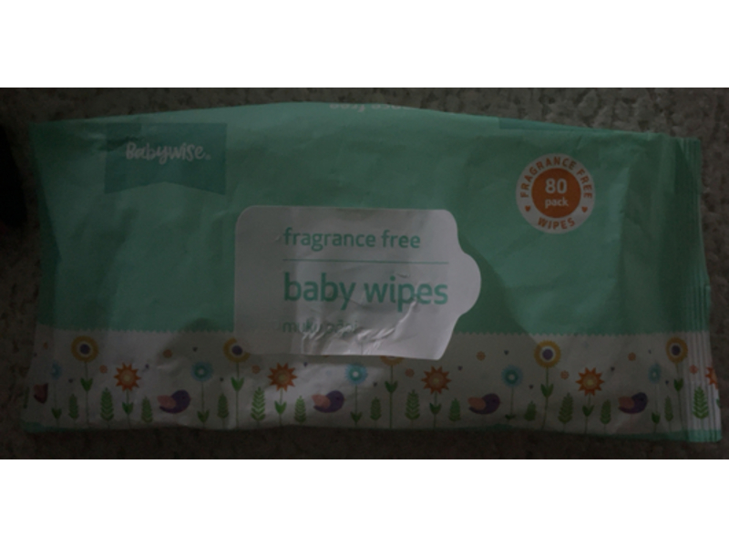 Babywise Baby Wipes, 80 Count