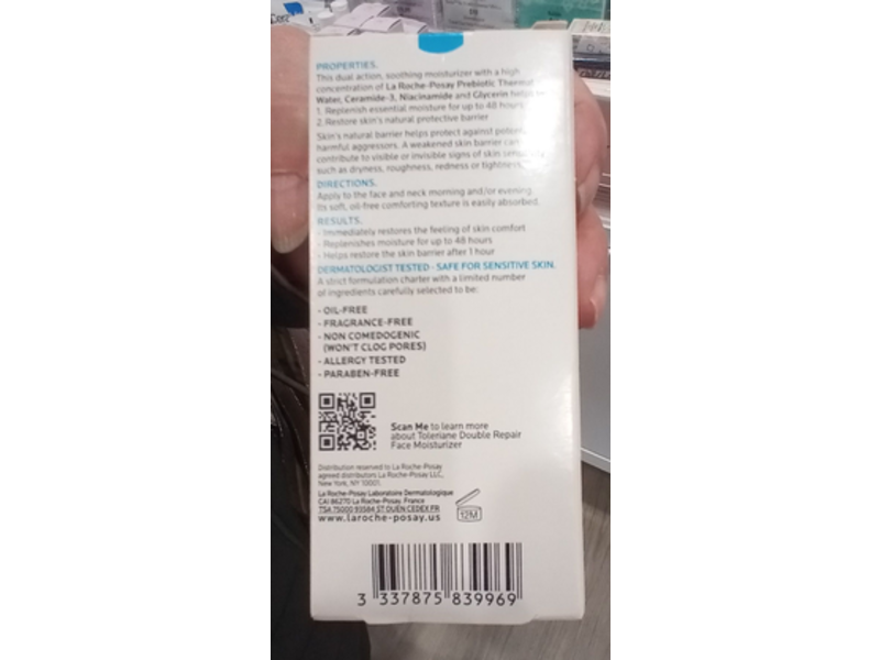 La Roche - Posay Double Repair Face Moisturizer, 1.35 fl oz/40 mL