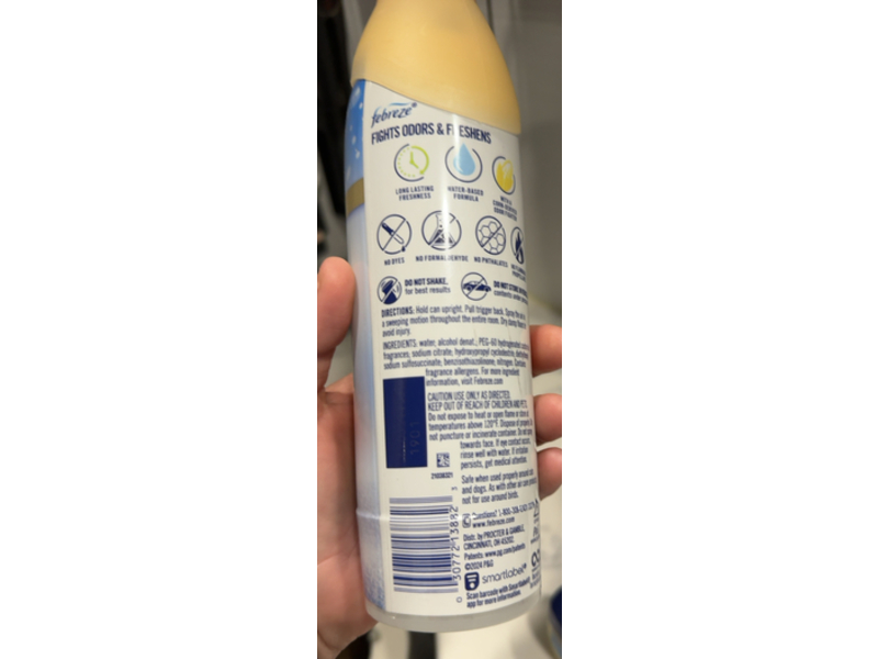 Febreze Luxe Air Serene Snowfall Air Mist, Cedarwood & Winter Mint, 8.8 oz