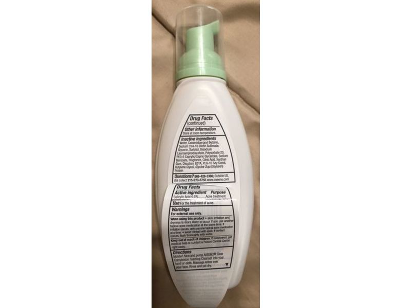 Aveeno Clear Complexion Foaming Cleanser, 6.0 fl oz (177 mL)