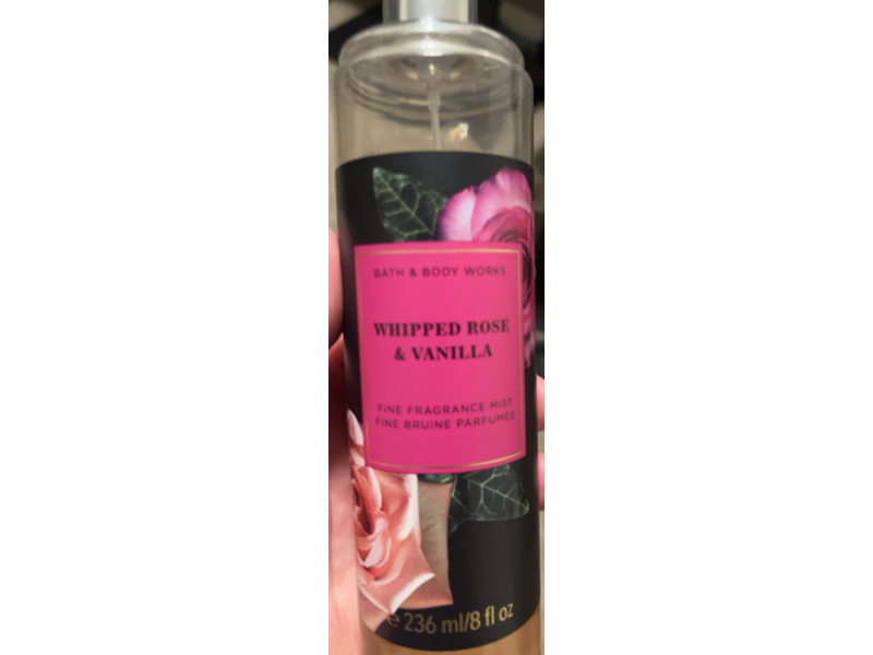 Bath & Body Works Fine Fragrance Mist, Whipped Rose & Vanilla, 8 fl oz/236 mL