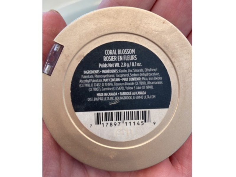 Ulta Beauty Mineral Blush, Coral Blossom, 0.1 oz/2.8 g