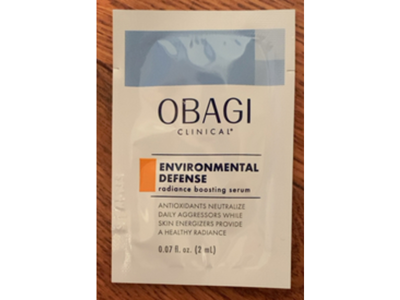 Obagi Environmental Defense Radiance Boosting Serum, 0.07 fl oz/2 mL