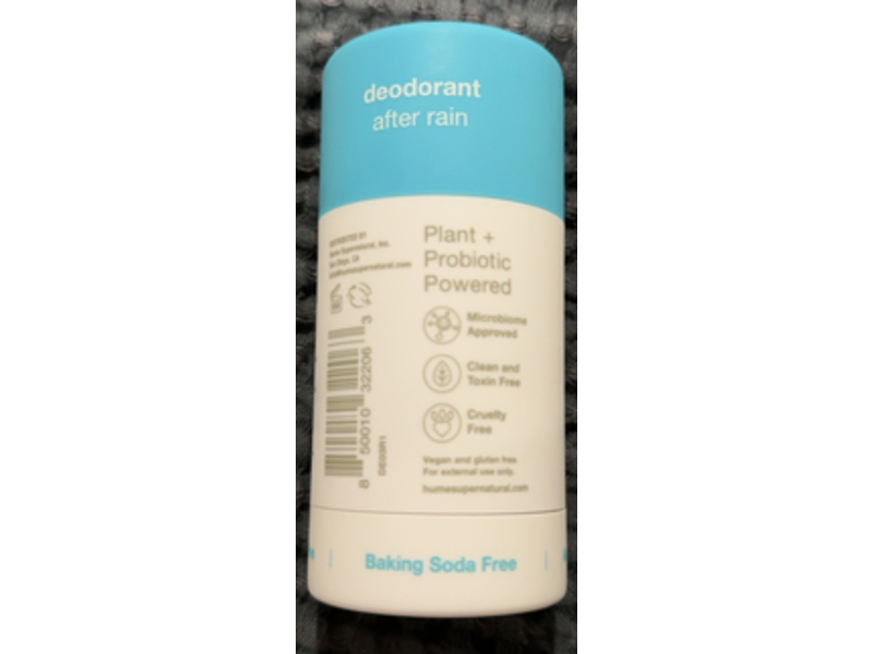 Hume Supernatural Deodorant, After Rain, 2 oz/57 g