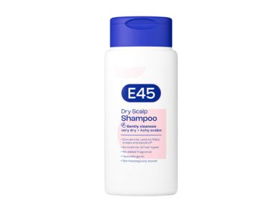 E45 Gently Cleanses Dry Scalp Shampoo, 200 mL