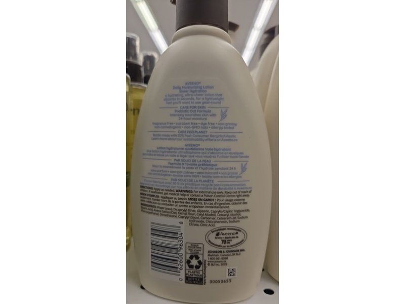 Aveeno Sheer Hydration Daily Moisturizing Lotion, 354 mL