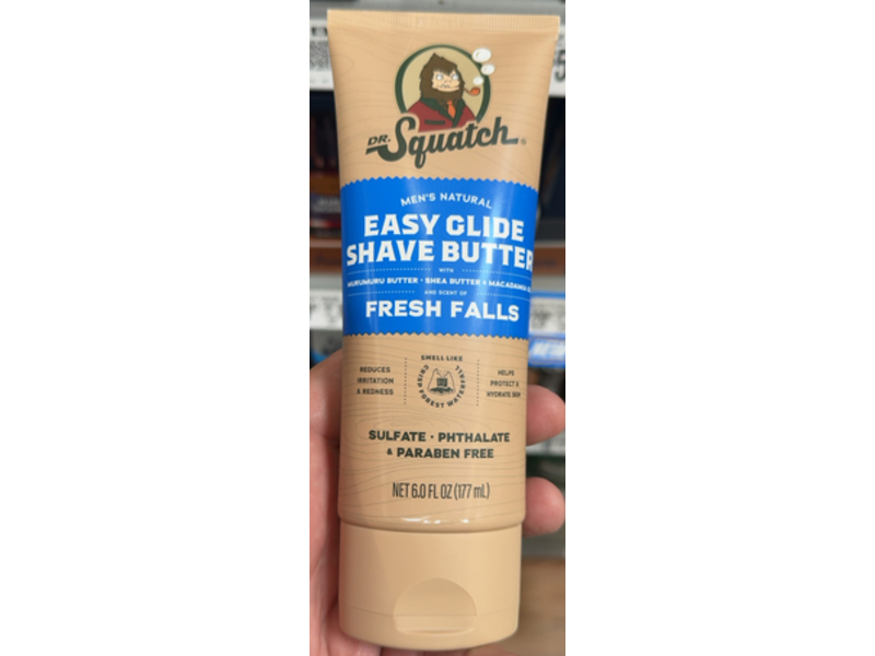 DR. Squatch Easy Glide Shave Butter, Fresh Falls, 6 fl oz/177 mL