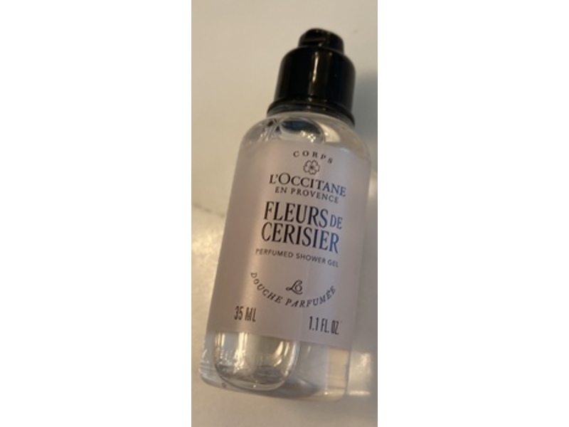L'Occitane Perfumed Shower Gel, Fleurs De Cerisier (Cherry Blossom), 1.1 fl oz/35 mL