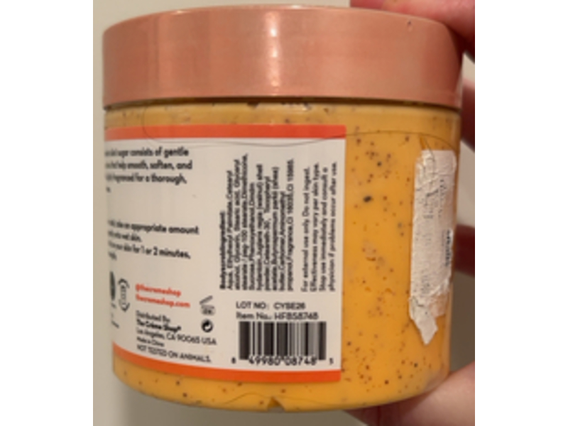 The Creme Shop x Hello Kitty Limited Edition 2 - In - 1 Fusion Body Scrub, Caramel Pumpkin Latte, 14.1 oz/400 g