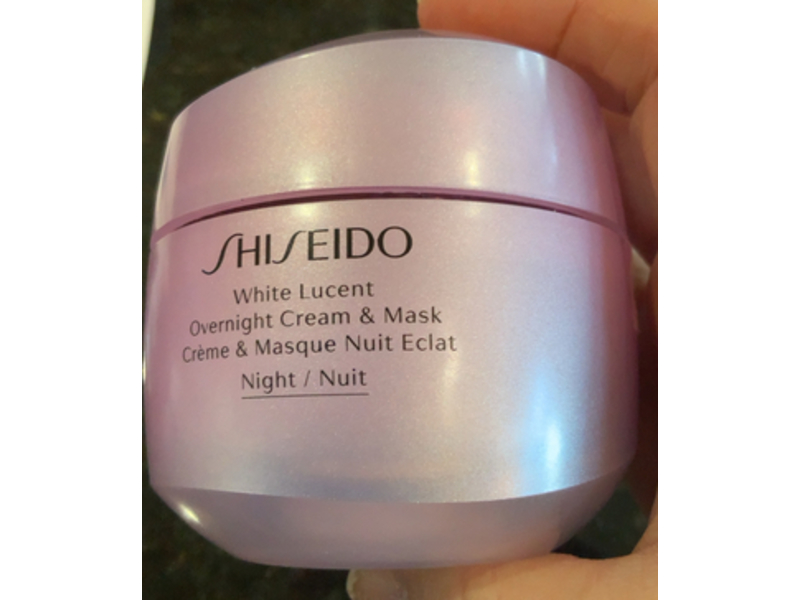 Shiseido White Lucent Over night & Mask, 2.6 oz/75 mL