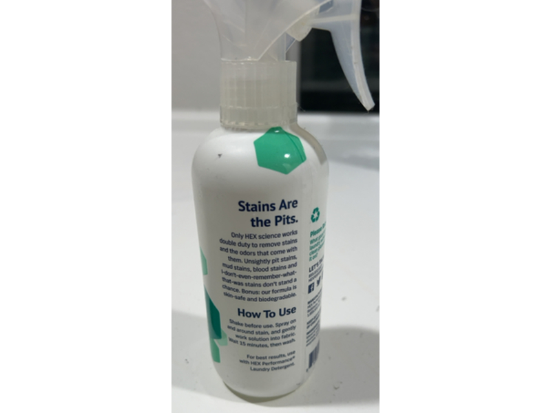 Hex Performance Stain & Stink Remover, 12 fl oz/354 mL, Pack Of 2