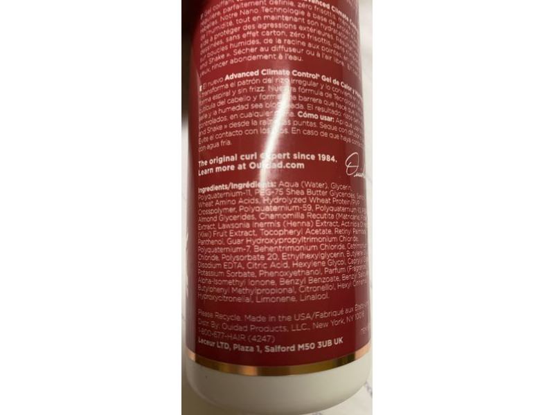Ouidad Advanced Climate Control Heat & Humidity Gel, 8.5 fl oz/250 mL
