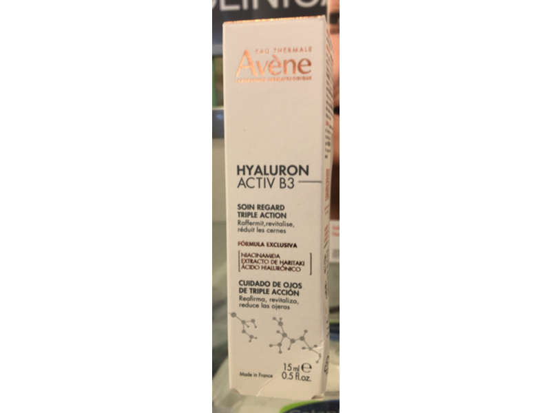 Avene Hyaluron Activ B3 Triple Action Eye Cream, 0.5 fl oz/15 mL