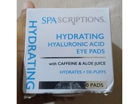 SpaScriptions Hydrating Eye Pads, Hyaluronic Acid + Caffeine + Aloe Juice, 60 Count - thumbnail 2
