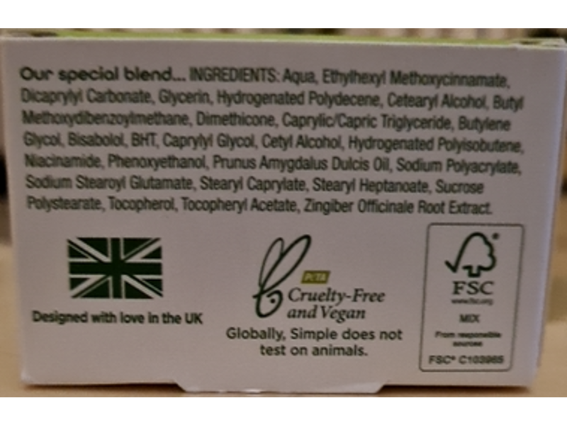 Simple Vital Vitamin Cream, SPF 15, 50 mL