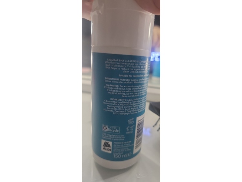 Lacura BHA Clearing Cleanser, Salicylic Acid, 150 mL