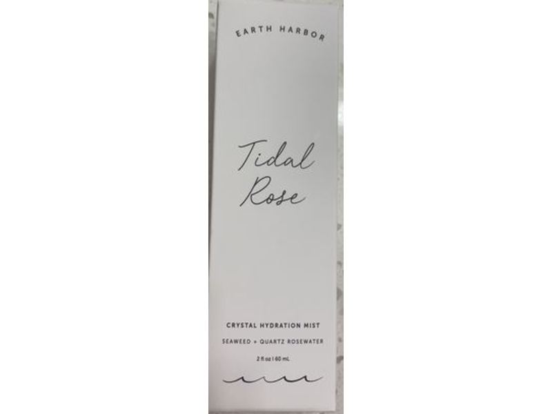 Earth Harbor Tidal Rose Crystal Hydration Mist, Seaweed + Quartz Rosewater, 2 fl oz/60 mL