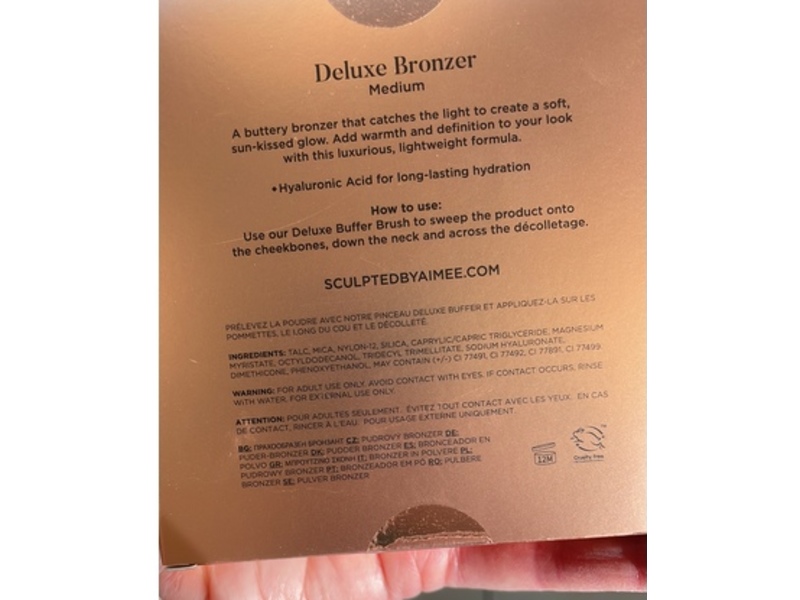 Sculpted By Aimee Deluxe Bronzer Eyeshadow Palette, Medium, 0.45 oz/13 g