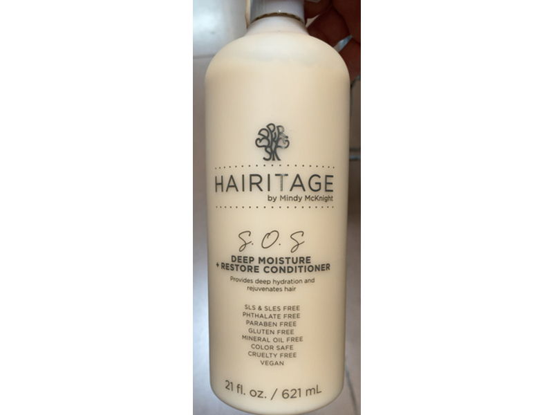 Hairitage S.O.S Deep Moisture + Restore Conditioner, 21 fl oz/621 mL