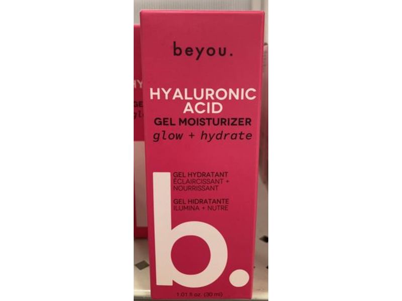Beyou. Hyaluronic Acid Gel Moisturizer, Glow + Hydrate, 1.01 fl oz/30 mL