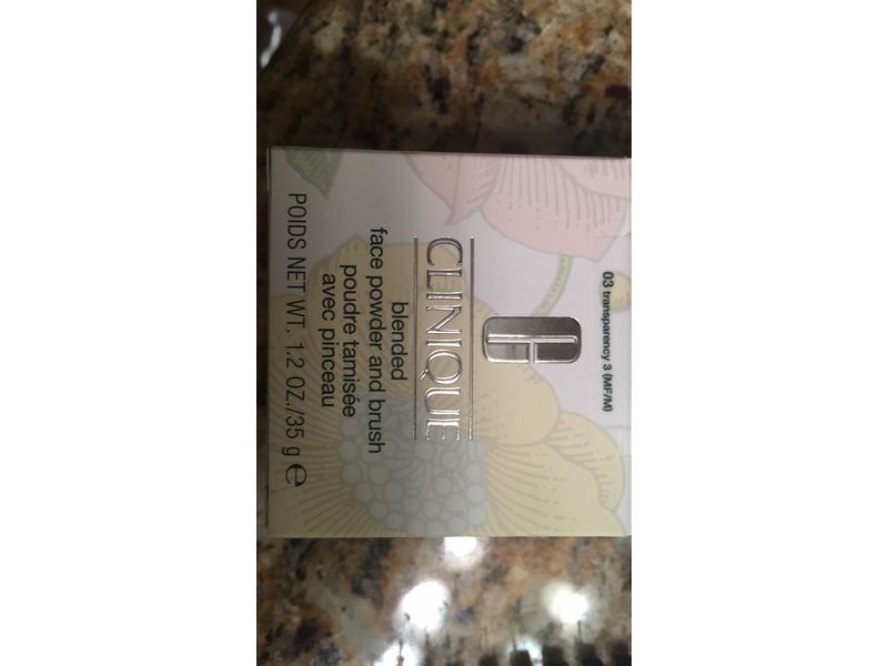 Clinique Blended Face Powder and Brush, Shade 03, 1.2 Ounce