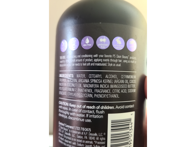 PS Clean Beauty Leave-In Conditioner, 10 fl oz/296 mL